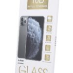 10D Full Glue juodas apsauginis ekrano stikliukas Apple iPhone 16e baltame pakete su paveiksleliu ir funkciju ikonoms