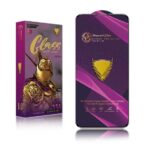 Tempered glass apsauginis ekrano stikliukas Samsung A715 A71 violetinės ir auksinės spalvos pakuotėje