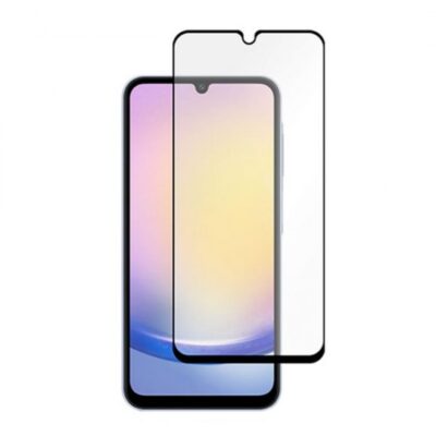 5D Full Glue juodas apsauginis ekrano stikliukas Samsung A256 A25 5G