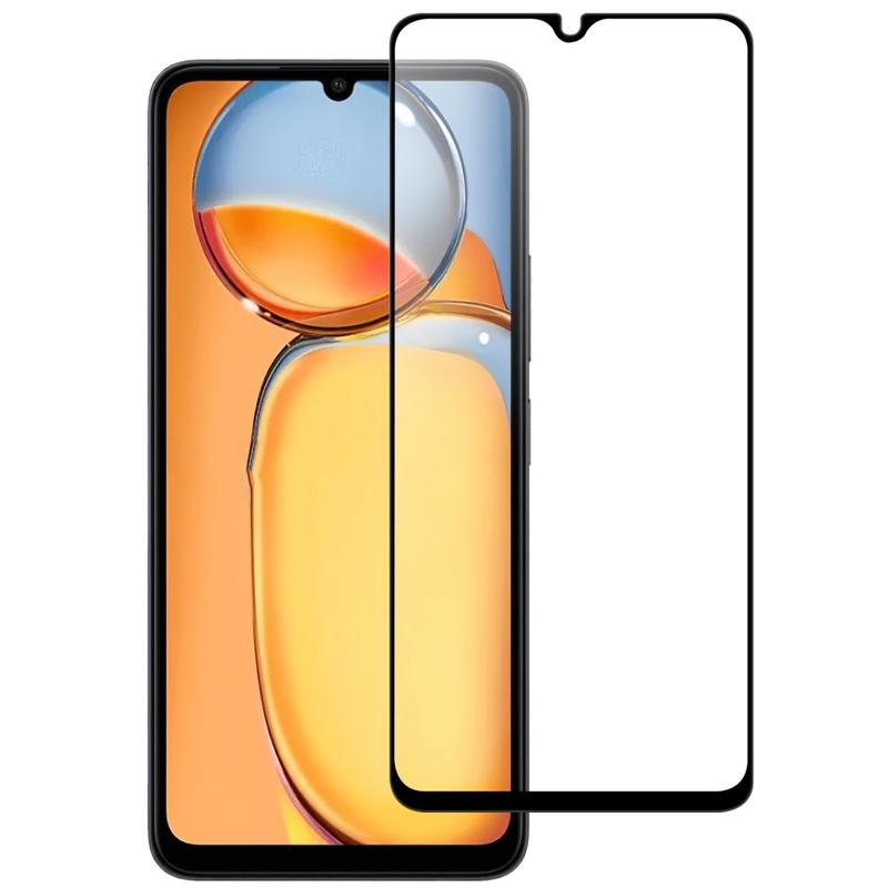 5D Full Glue juodas apsauginis ekrano stikliukas Xiaomi Redmi 13C 5D Full Glue juodas apsauginis ekrano stikliukas Xiaomi Redmi 13C su tiksliai išpjauta kamera ir juoda rėmeliu.