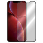 5D juodas apsauginis ekrano stikliukas Apple iPhone 13 mini ant telefono