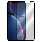 5D juodas apsauginis ekrano stikliukas Apple iPhone 13 Pro Max ir 14 Plus su aiškiu stiklu ir juoda rėmeliu