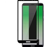 5D juodas apsauginis ekrano stikliukas Huawei Mate 10 Lite su skaidriu ekrano paviršiumi ir juodu rėmeliu