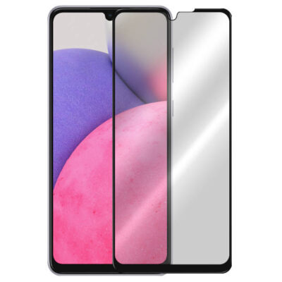 5D juodas apsauginis ekrano stikliukas Samsung Galaxy A336 A33 5G su pažymėtu vietos kamera