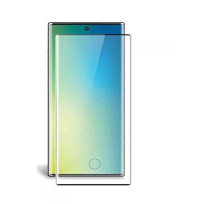 5D juodas apsauginis ekrano stikliukas Samsung Galaxy N975 Note 10 Plus su ispjovimu ekrane