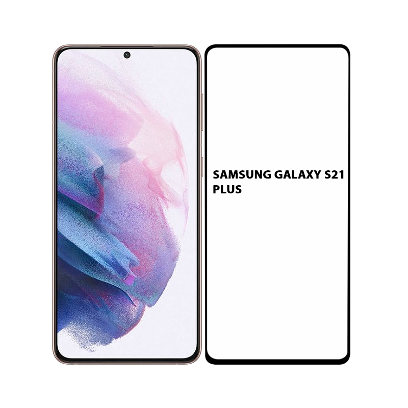 5D juodas apsauginis ekrano stikliukas Samsung Galaxy S21 Plus 5D juodas apsauginis ekrano stikliukas Samsung Galaxy S21 Plus be ispjovimo salia telefono