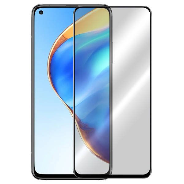 5D juodas apsauginis ekrano stikliukas Xiaomi Mi 10T Mi 10T Pro 5D juodas apsauginis ekrano stikliukas Xiaomi Mi 10T priekyje su skaidriu ekranu
