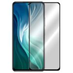 5D juodas apsauginis ekrano stikliukas Xiaomi Mi 11i 5G prijungtas prie telefono ekrano