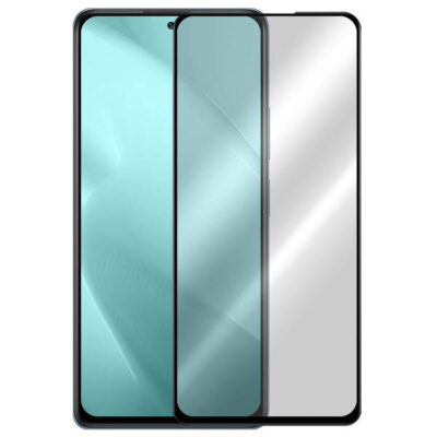 5D juodas apsauginis ekrano stikliukas Xiaomi Redmi Note 10 Pro su tamsiai juodu rėmeliu