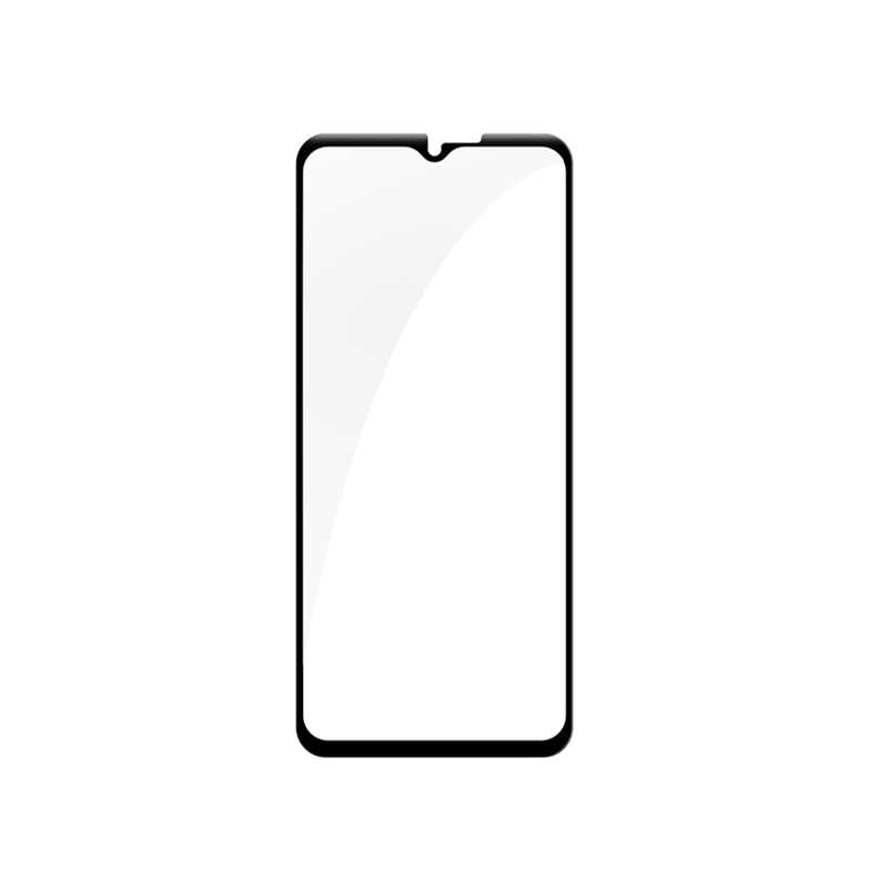 5D Full Glue juodas apsauginis ekrano stikliukas Samsung G736 Xcover 6 Pro, permatomas su juodu rėmeliu