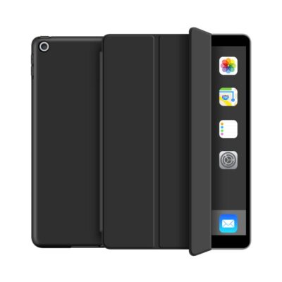 Juodas dėklas Apple Ipad 10.2 2019-2021 Tech-Protect SmartCase su apsauginiu dangteliu ir matomu ekranu