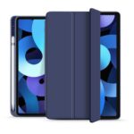 Mėlynas dėklas Apple Ipad Air 4 2020 Tech-Protect SC Pen su permatomu pieštuko laikikliu
