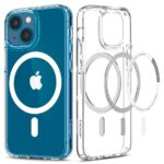 Baltas deklas Apple Iphone 13 Spigen Ultra Hybrid Mag skaidrus ir tuscias