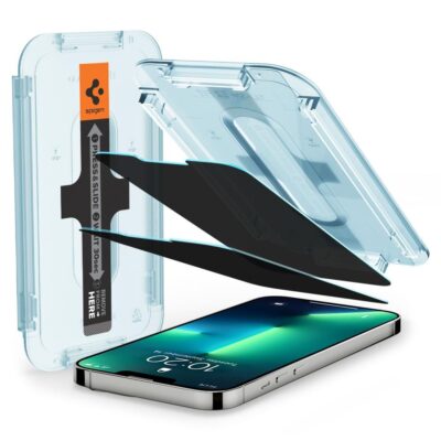 Apsauginis ekrano stikliukas Apple Iphone 13 Pro Max Spigen Glass Tr Ez Fit su montavimo įranga