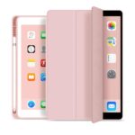 Rausvas dėklas Apple Ipad Air 4 2020 Tech-Protect SC Pen su atverčiamu dangčiu ir pieštuko laikikliu