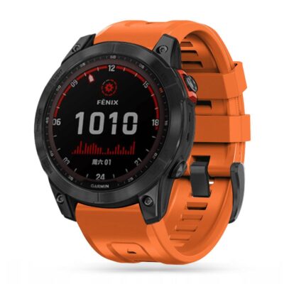 oranžinė apyrankė garmin fenix 5 6 6 pro 7 tech-protect iconband laikrodžiui