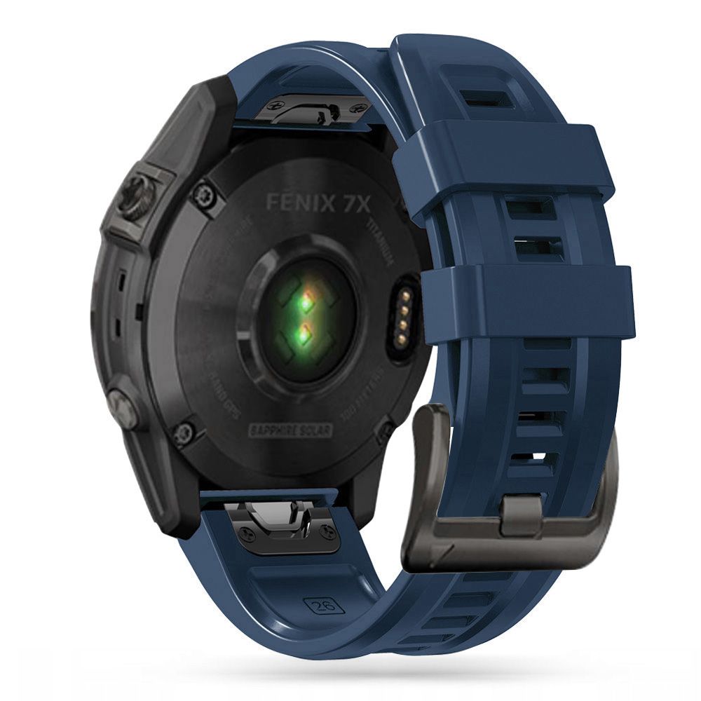 Mėlyna apyrankė Garmin Fenix 5 6 6 Pro 7 Tech-Protect Iconband Mėlyna apyrankė Garmin Fenix 5 6 6 Pro 7 Tech-Protect Iconband tvirtu sangrąžu ir metaline sagtimi