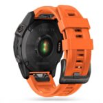 Oranžinė apyrankė Garmin Fenix 3 5X 3HR 5X Plus 6X 6X Pro 7X Tech-Protect Iconband pritvirtinta prie laikrodžio