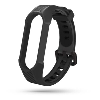 Juoda apyrankė XIAOMI MI SMART BAND 5 6 6 NFC 7 Tech-Protect Armour su tvirtu apvalkalu