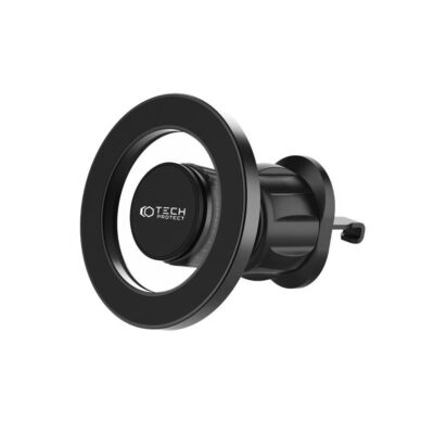 Juodas telefono laikiklis Tech-Protect N51 Magnetic MagSafe vent car mount automobilio ventiliacijos grotelių tvirtinimui