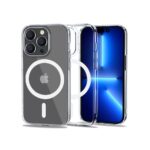 Skaidrus dėklas Apple Iphone 14 Pro Tech-Protect FlexAir Hybrid Magsafe su aiškiu dizainu ir apsauga kamerai