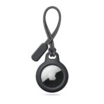 Juodas pakabukas Tech-Protect Rough Chain Apple Airtag su tvirta virvele ir apsauga