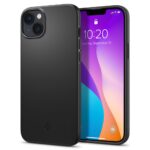 Juodos spalvos dėklas Apple Iphone 14 Plus su matiniu paviršiumi ir plonu profiliu