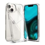 Skaidrus dėklas Apple Iphone 14 Plus 15 Plus Ringke Fusion Bumper priekinė ir galinė pusės vaizdas