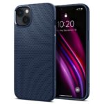 melynas deklas apple iphone 14 plus 15 plus spigen liquid air su geometrijos raštu