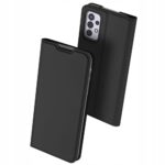 Juodas atverčiamas dėklas Samsung Galaxy A23 5G Dux Ducis Skin Pro su matiniu paviršiumi