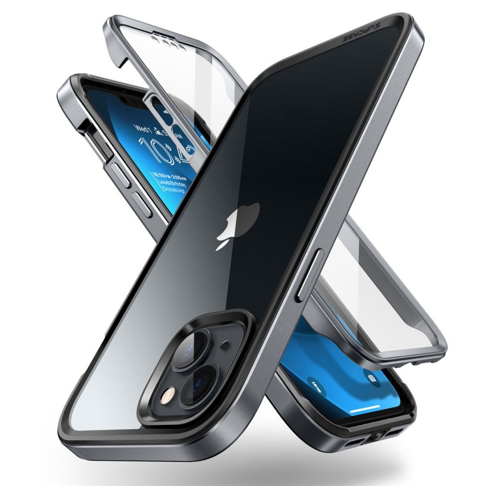 Juodas dėklas Apple Iphone 14 Plus 15 Plus Supcase Edge XT Juodas dėklas Apple Iphone 14 Plus 15 Plus Supcase Edge XT su skaidriu nugarėlės apvalkalu ir juodu kraštu