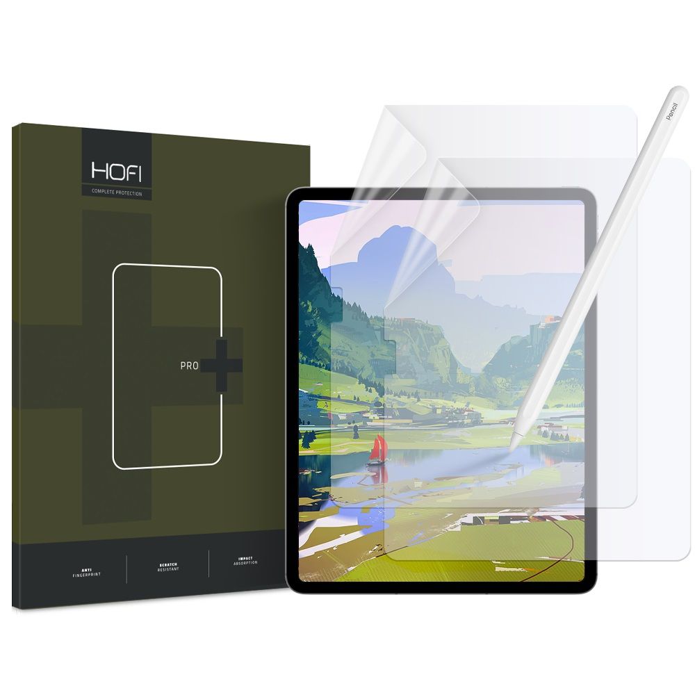 Skaidri matinė apsauginė ekrano plėvelė Apple Ipad 10.9 2022 Hofi Paper Pro 2 Pack Skaidri matinė apsauginė ekrano plėvelė Apple Ipad 10.9 2022 Hofi Paper Pro 2 pakelis su pieštuku ir dėžute