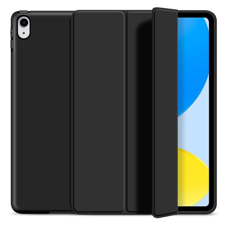 Juodas dėklas Apple Ipad 10.9 2022 Tech-Protect Smartcase Juodas dėklas Apple Ipad 10.9 2022 Tech-Protect Smartcase su matiniu paviršiumi ir pilnai atidengtu ekranu