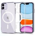 Skaidrus deklas Apple Iphone 11 Tech-Protect Magmat Magsafe su magnetiniu ziedu ir atspariu dizainu
