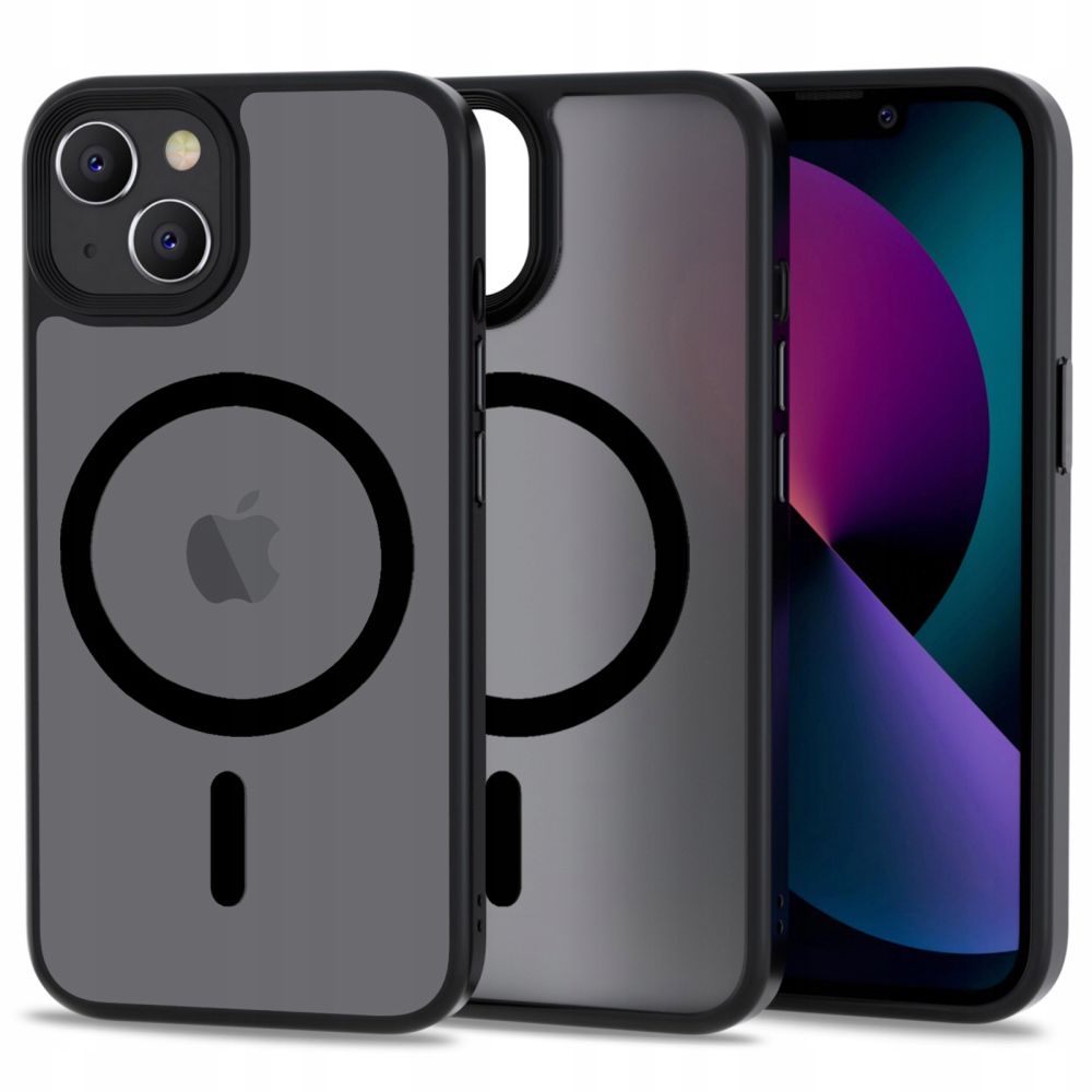 Juodas matinis dėklas Apple Iphone 13 mini Tech-Protect Magmat Magsafe Juodas matinis dėklas Apple Iphone 13 mini Tech-Protect Magmat Magsafe su matiniu paviršiumi ir apsauga kamerai