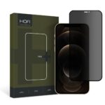 Juodas apsauginis ekrano stikliukas Apple Iphone 12 12 Pro Hofi Anti Spy Glass Pro plius