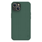 Tamsiai žalias plastikinis dėklas Apple Iphone 14 Plus Nillkin Super Frosted Shield su dviem kamerų angomis