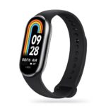 Juoda apyrankė Xiaomi Smart Band 8 su spalvotu skaitmeniniu ekranu