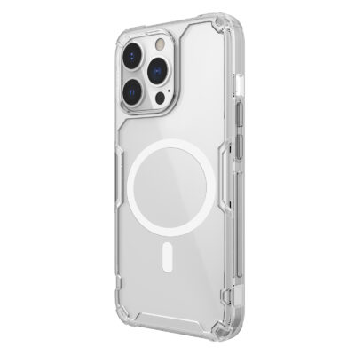 Skaidrus dėklas Nillkin Nature TPU PRO Magnetic Apple iPhone 13 Pro Max telefonui