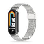 Sidabrinė apyrankė Xiaomi Smart Band 8 su metalo tinklelio dirželiu
