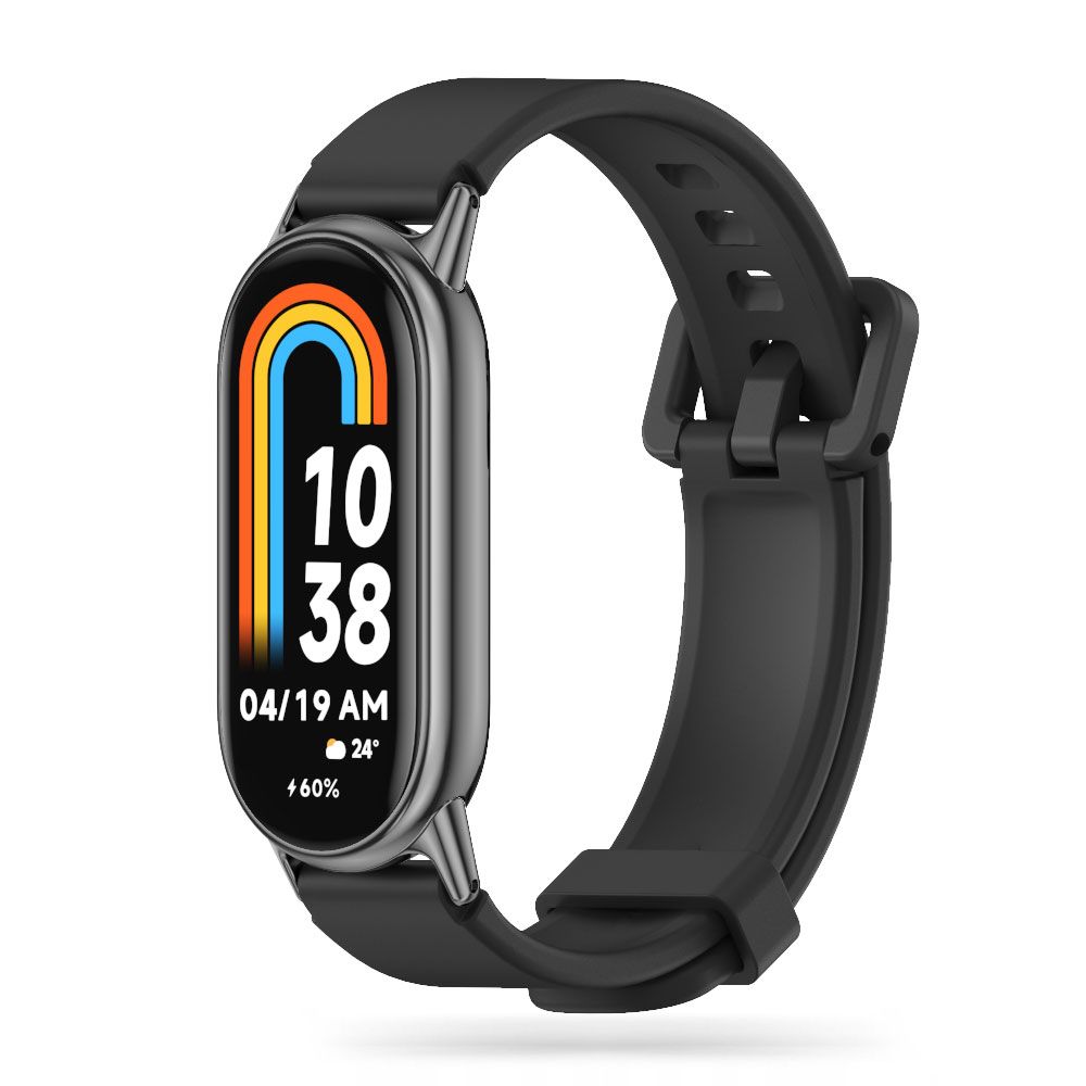 Juoda apyrankė Xiaomi Smart Band 8 NFC Tech-Protect Iconband Pro Juoda apyrankė Xiaomi Smart Band 8 NFC su spalvotu ekranėliu