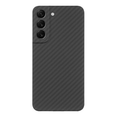 Juodas dėklas Tactical MagForce Aramid telefonui Samsung Galaxy S22 su matinio paviršiaus tekstūra