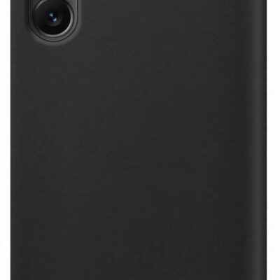 Juodas originalus dėklas EF-ZS906CBE View telefonui Samsung Galaxy S22 Plus su kamerų išpjovomis