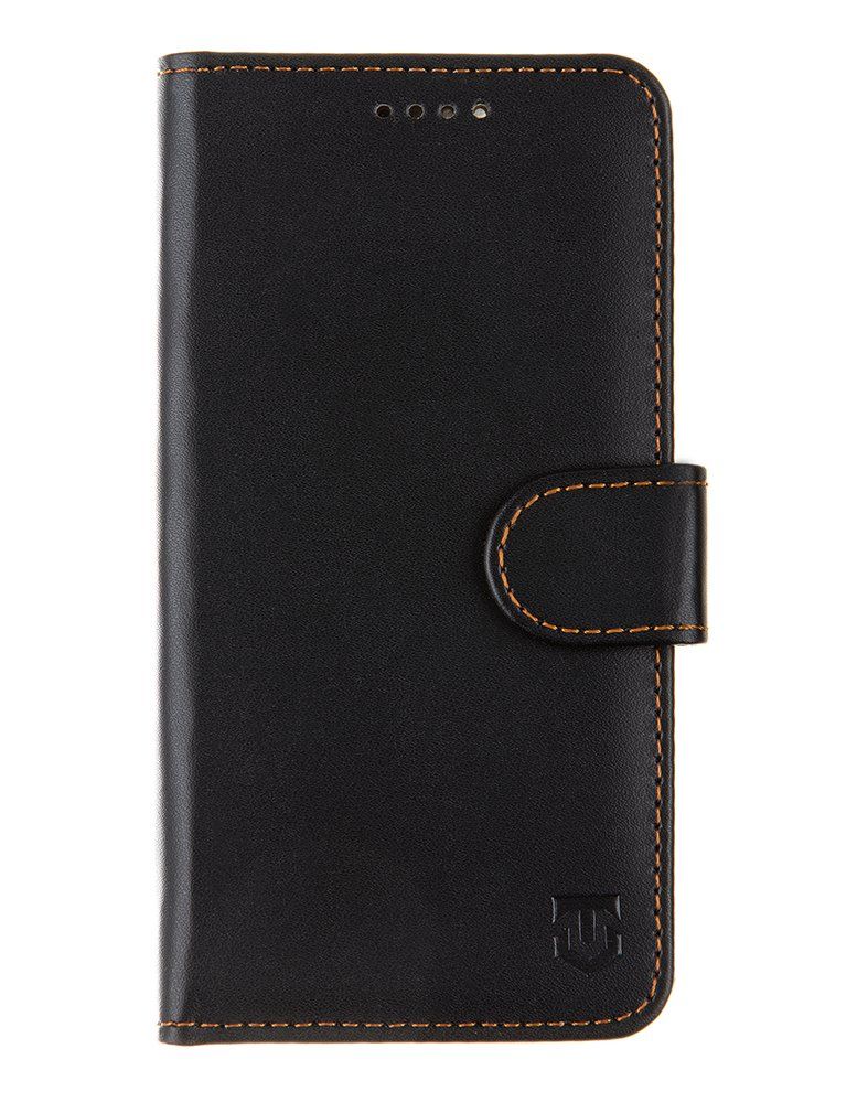 Juodas atverčiamas dėklas Tactical Field Notes Juodas atverčiamas dėklas Tactical Field Notes telefonui Xiaomi Redmi A2 2023 su oranžinėmis siūlėmis
