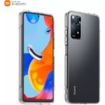 Skaidrus originalus dėklas Rugged Cover telefonui Xiaomi Redmi Note 11 Pro 4G 5G, matomas iš priekio ir nugarėlės su apsauga ir aiškios medžiagos