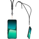 Juodas originalus dėklas TPU Cover Necklace telefonui Xiaomi 13 su kaklo dirželiu
