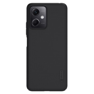 Juodas plastikinis dėklas Xiaomi Redmi Note 12 5G su tekstūruota paviršiaus struktūra