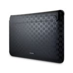 Juodas kompiuterio krepšys Karl Lagerfeld Saffiano Monogram Computer Sleeve 13 14 su subtiliu monogramos raštu