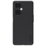 Juodas plastikinis dėklas OnePlus Nord CE 3 Lite Nillkin Super Frosted Shield su tekstūruota paviršiaus danga