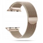 auksines spalvos tinklelio tipo apyranke apple watch 38 40 41 mm laikrodziui